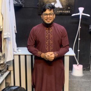 কাবলি সেট- মেরুন