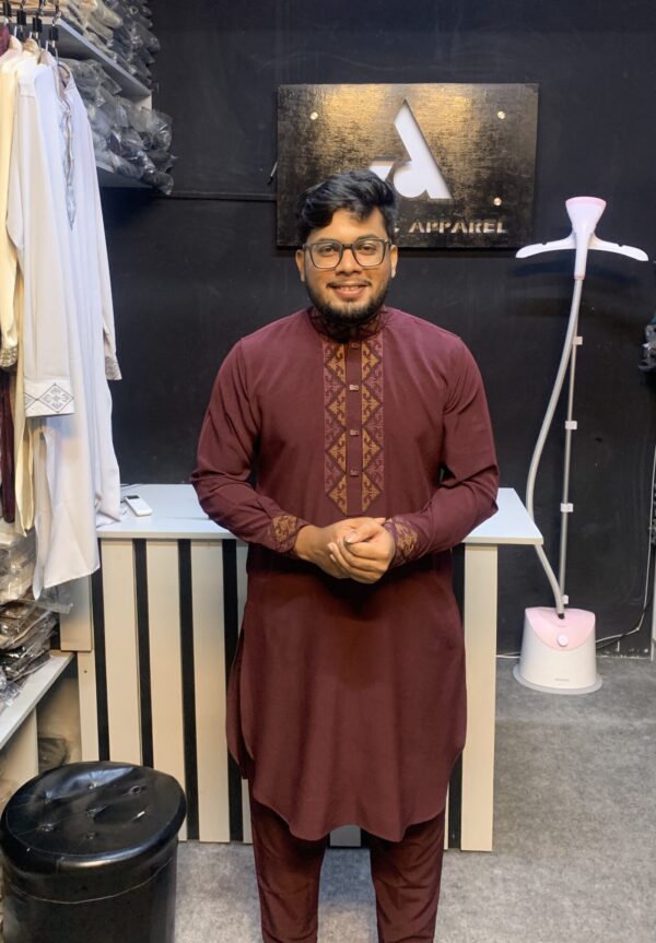 কাবলি সেট- মেরুন