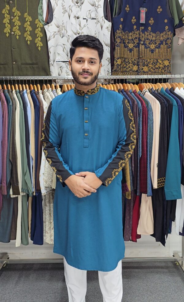কন্ট্রাস্ট পাঞ্জাবি - পেস্ট কালার