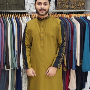 কন্ট্রাস্ট পাঞ্জাবি - হলুদ