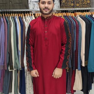 কন্ট্রাস্ট পাঞ্জাবি - লাল