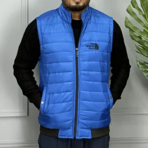 Sleeveless Jacket – Blue