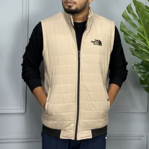 Sleeveless Jacket – Biscuit