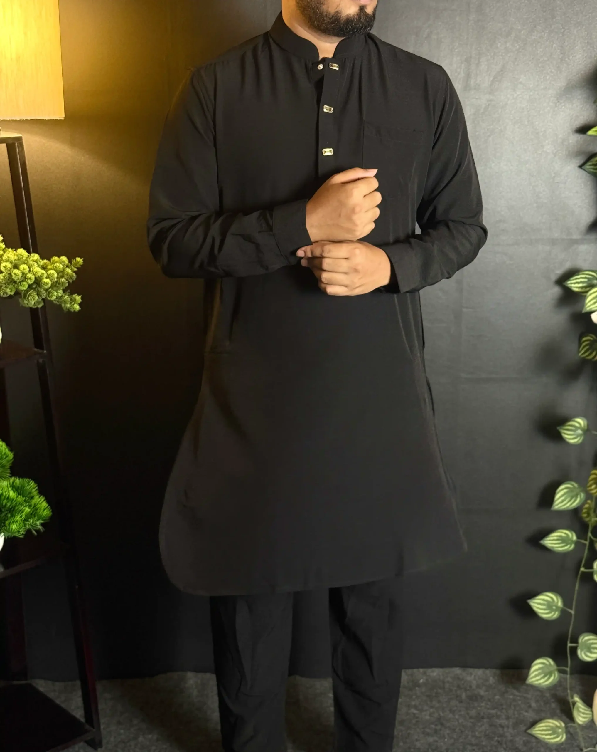 Solid Kabli Set - Black