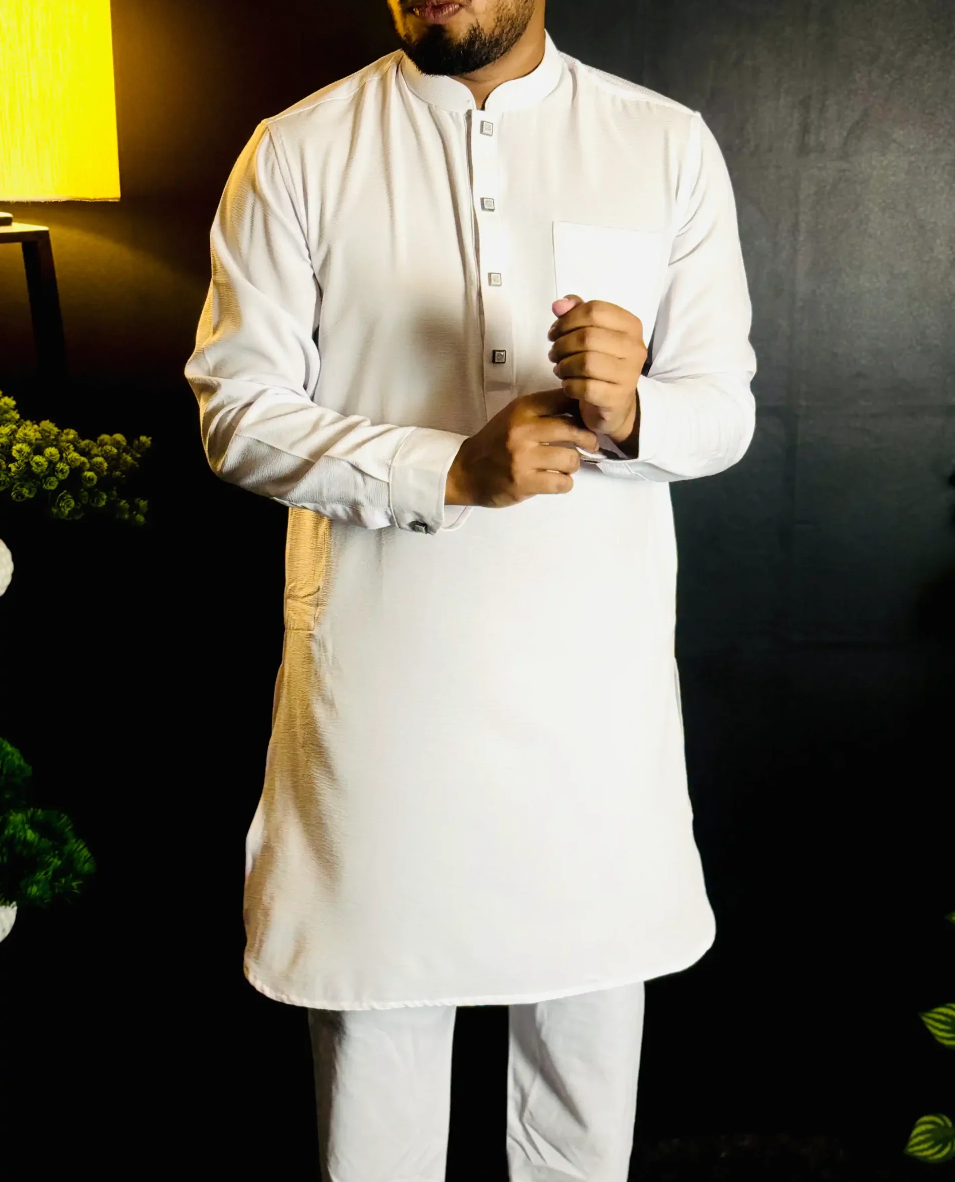 Solid Kabli Set - White