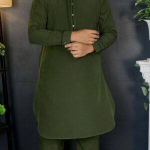 Contrast Kabli Set - Dark Olive