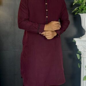 Contrast Kabli Set - Dark Maroon