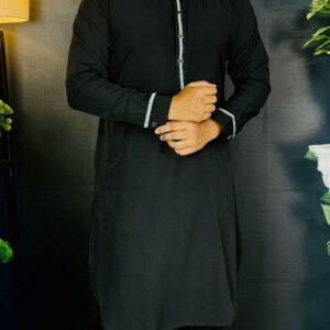 Contrast Kabli Set - Black